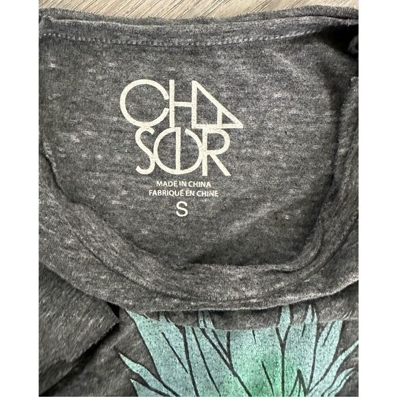 Chaser Pineapple Grey Graphic Tee Shirt - Small - Picture 7 of 7